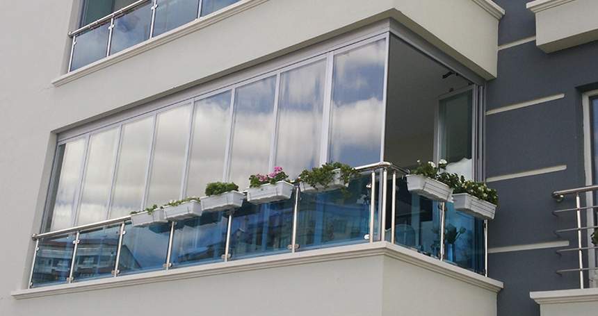 Cambalkon Sistemi Bakı - Qatlanan Şüşə Balkon